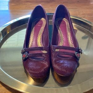 J Vincent Mohair low heel